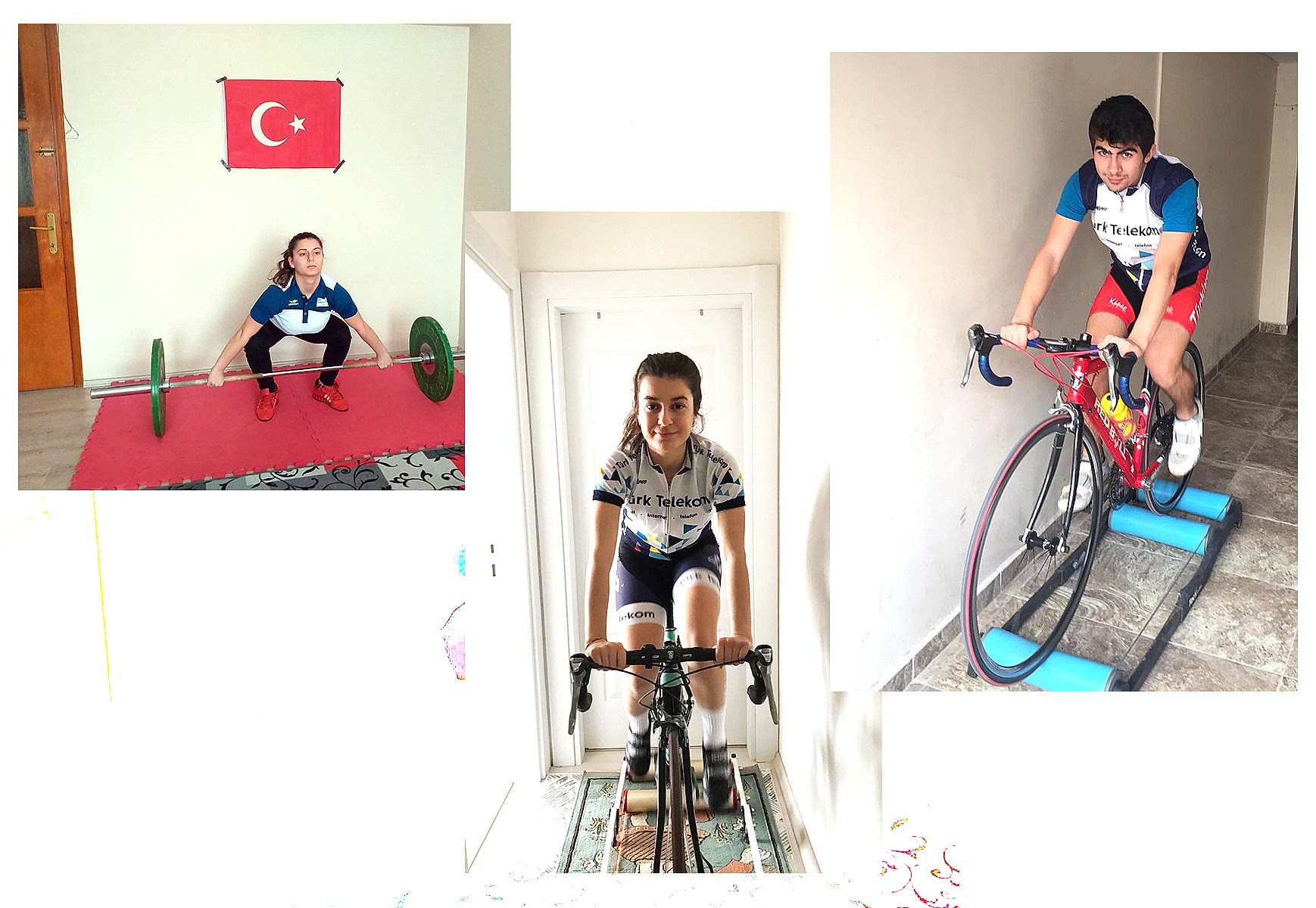 Sakaryalı sporculardan mesaj var: “Spor yap evde kal Türkiyem” gorseli