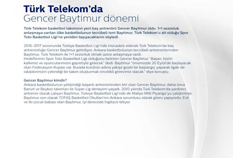 Türk Telekom'da Gencer Baytimur dönemi gorseli